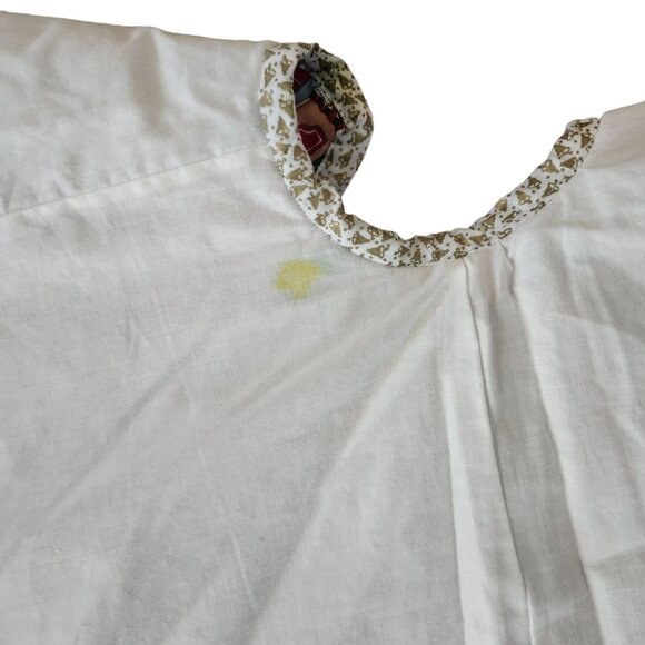 Vintage Fabric Christmas Tree Skirt Festive Holiday Village Design Handmade - Picture 7 of 7